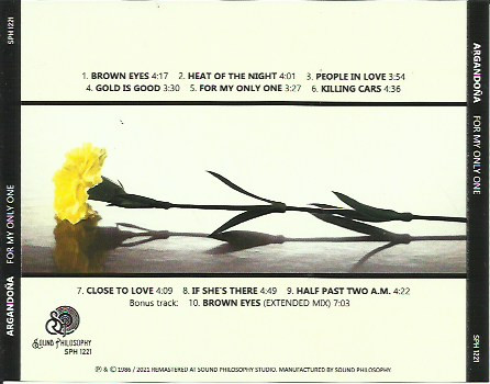 MARIO ARGANDOÑA - For My Only One (Album CD) - Imagen 3